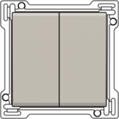 Set interrupteur double allumage - light grey